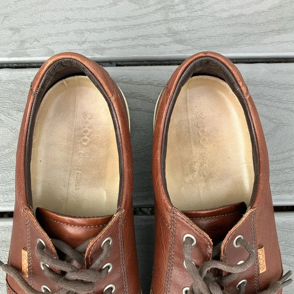 Econ Men's Soft 7 Danish Design Leather Sneakers Brown Size EU 47/US 13/13.5